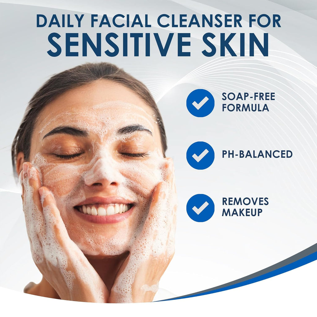 Vanicream Gentle Facial Cleanser with Pump Dispenser – 8 fl oz
