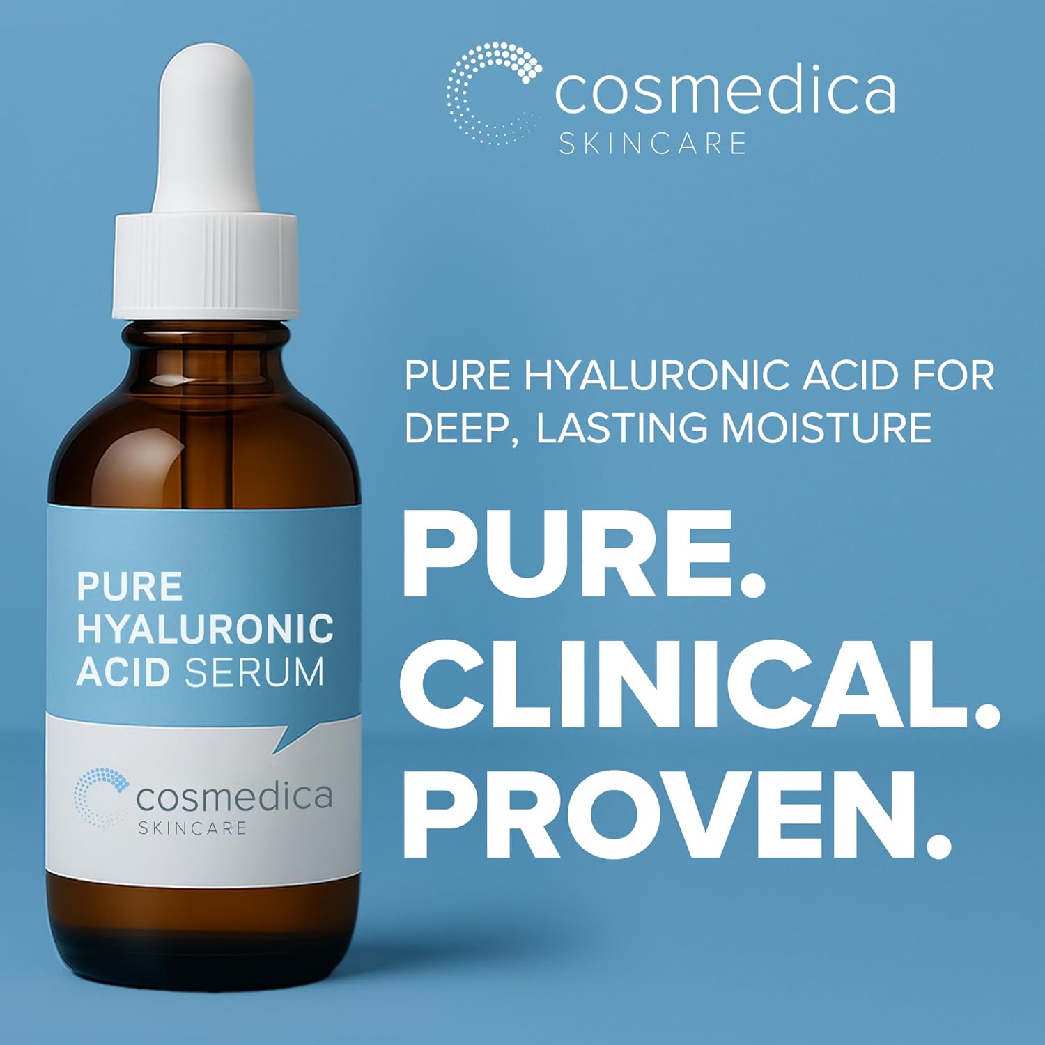 Cosmedica Hyaluronic Acid Serum for Skin – 2 oz