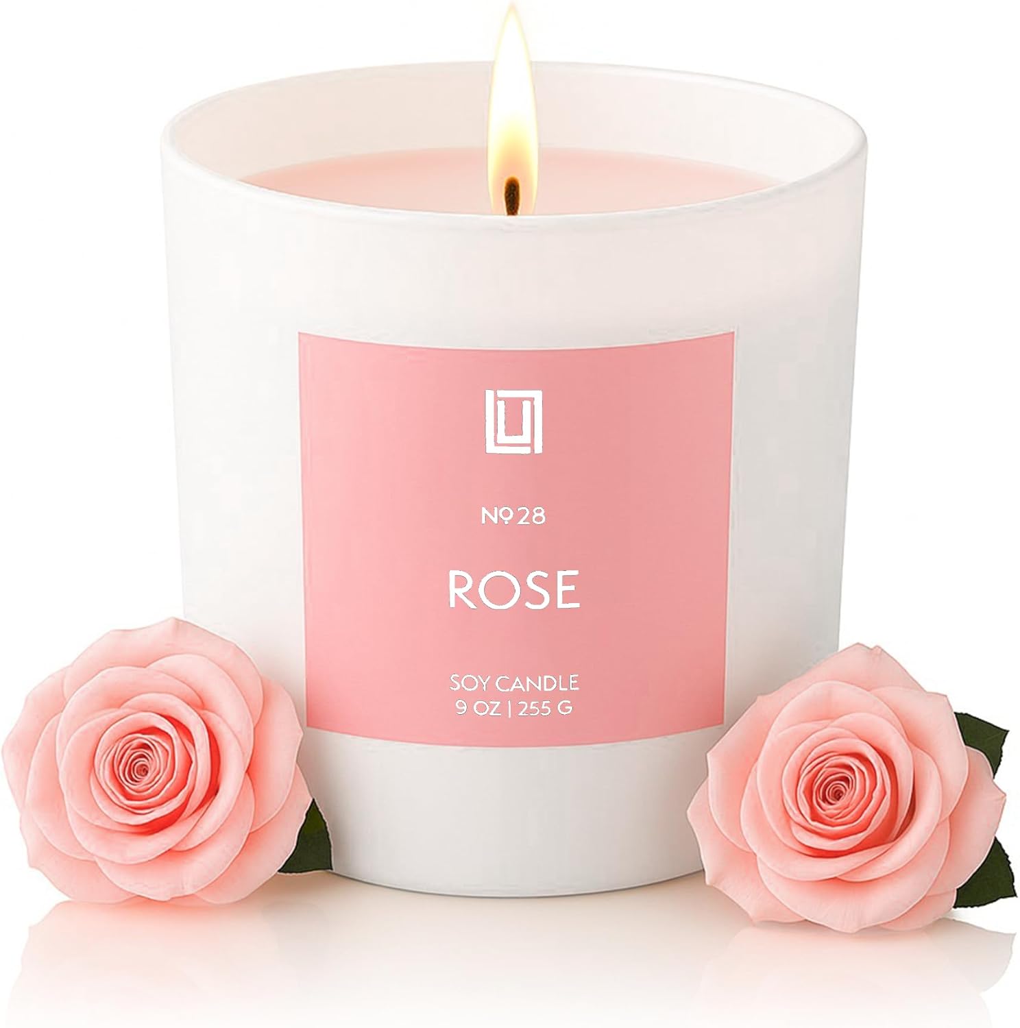 Lulu Candles Smells Like Roses Soy Jar Candle – 9 oz