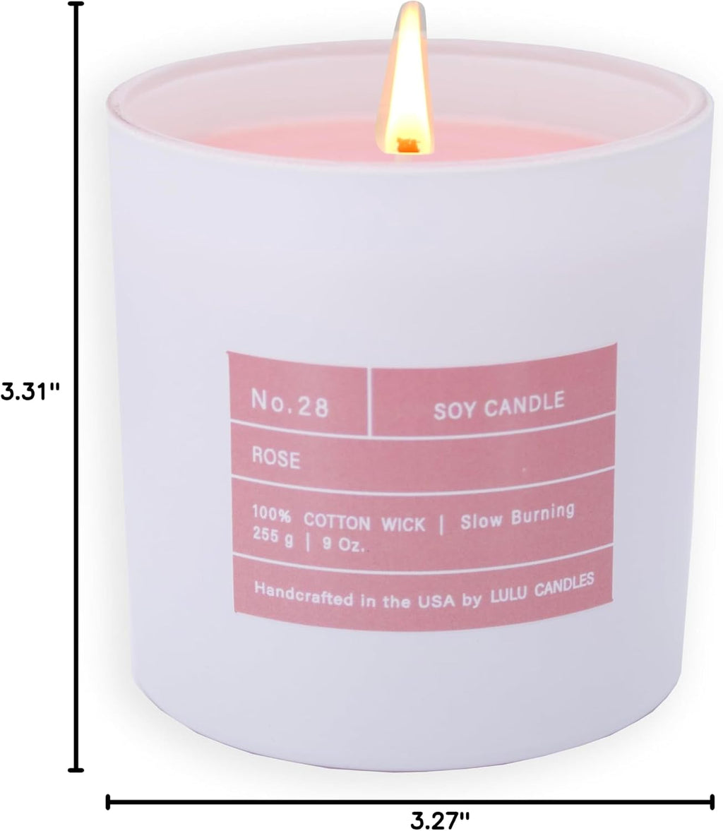 Lulu Candles Smells Like Roses Soy Jar Candle – 9 oz