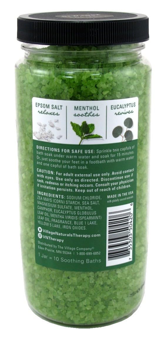 Village Naturals Therapy Aches & Pains Mineral Bath Soak – 20 oz